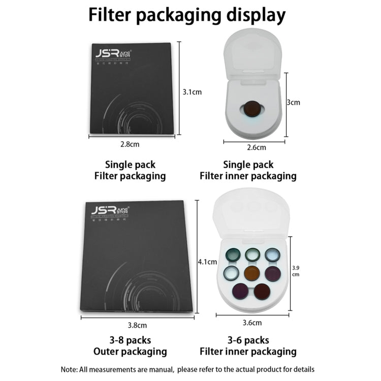 For Insta360 GO 3S JUNESTAR Camera Lens Filter, Filter:3 in 1 UV by JSR