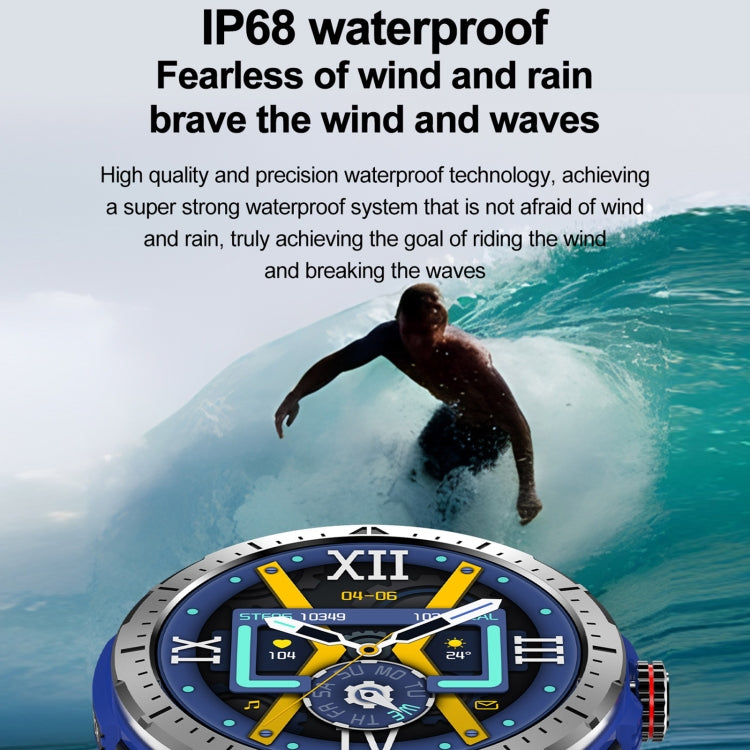 LEMFO HK52 1.43 inch BT5.3 IP68 Sport Smart Watch, Support Bluetooth Call / Message Notification / Heart Rate / Blood Pressure Health Monitor(Orange) by LEMFO