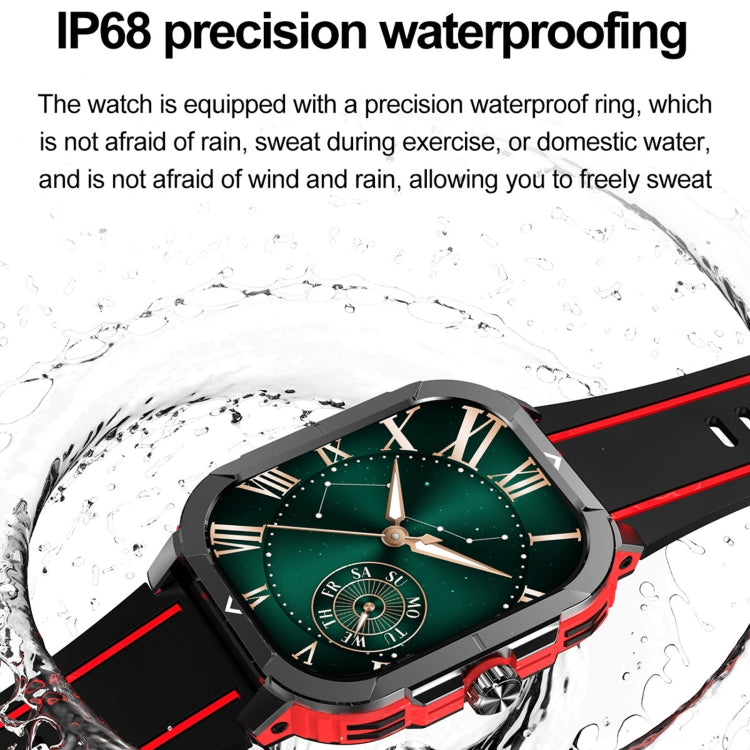 LEMFO HK56 2.06 inch BT5.3 IP68 Sport Smart Watch, Support Bluetooth Call / Message Notification / Heart Rate / Blood Pressure Health Monitor(Red) by LEMFO