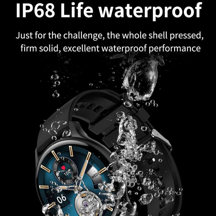 HK89 1.43 inch BT5.0 IP67 Sport Smart Watch, Support Bluetooth Call / Message Notification / Heart Rate / Blood Pressure Health Monitor(Silver) by buy2fix