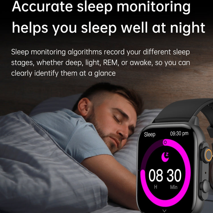 LEMFO HK95 1.952 inch BT5.0 IP68 Sport Smart Watch, Support Bluetooth Call / Sleep / Blood Oxygen / Heart Rate / Blood Pressure Health Monitor(Black) by LEMFO