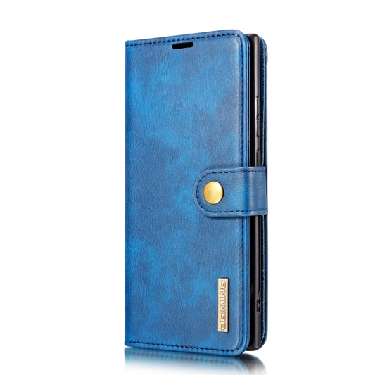 For Samsung Galaxy Note20 Ultra DG.MING Crazy Horse Texture Flip Detachable Magnetic Leather Case with Holder & Card Slots & Wallet (Blue) by DG.MING
