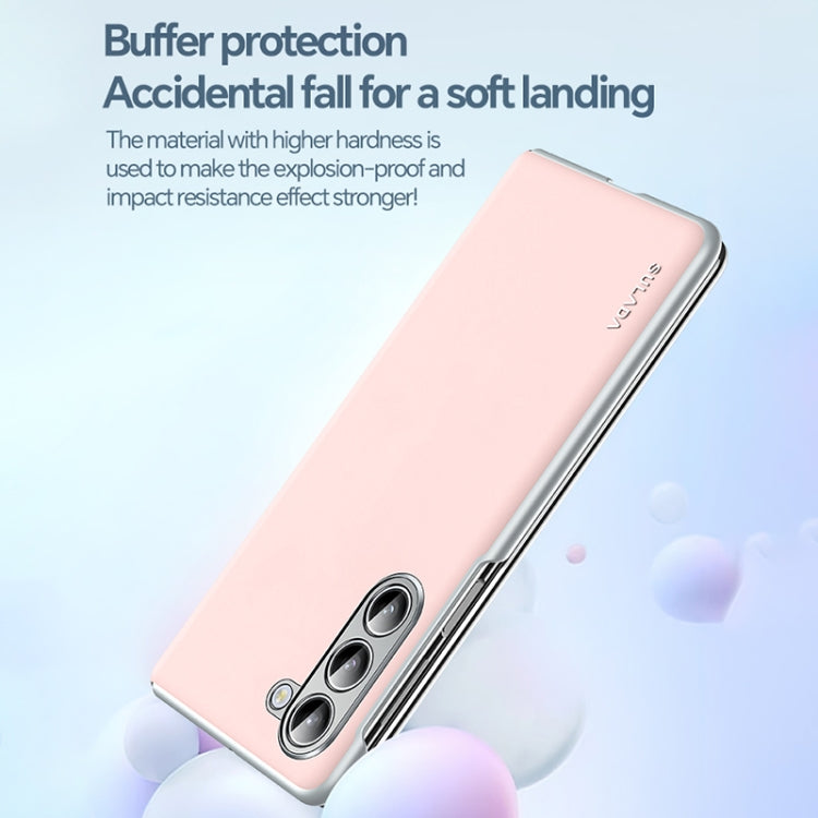For Samsung Galaxy Z Fold5 SULADA Skin Feel Liquid Leather Shockproof Phone Case(Pink) - Galaxy Z Fold5 Cases by SULADA | Online Shopping UK | buy2fix