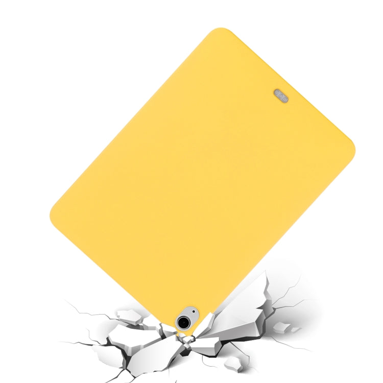 For iPad Air 13 2025 / 2024 Pure Color Liquid Silicone Shockproof Tablet Case(Yellow) - iPad Air 13 2025 / 2024 Cases by buy2fix | Online Shopping UK | buy2fix