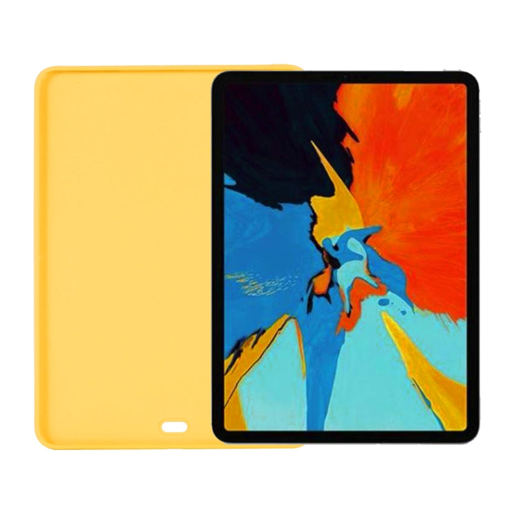 For iPad Air 13 2025 / 2024 Pure Color Liquid Silicone Shockproof Tablet Case(Yellow) - iPad Air 13 2025 / 2024 Cases by buy2fix | Online Shopping UK | buy2fix
