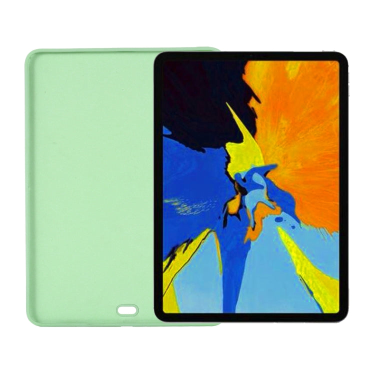 For iPad Air 13 2025 / 2024 Pure Color Liquid Silicone Shockproof Tablet Case(Green) - iPad Air 13 2025 / 2024 Cases by buy2fix | Online Shopping UK | buy2fix