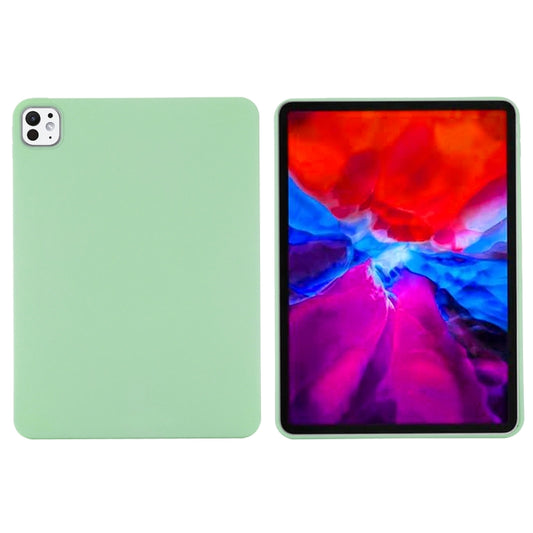 For iPad Pro 13 2025 / 2024 Pure Color Liquid Silicone Shockproof Tablet Case(Green) by buy2fix