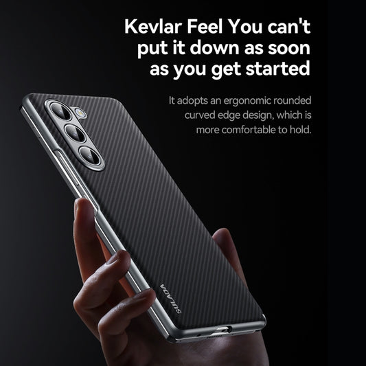 For Samsung Galaxy Z Fold6 SULADA 600D Kevlar Texture PC Shockproof Phone Case(Black) - Galaxy Z Fold6 5G Cases by SULADA | Online Shopping UK | buy2fix