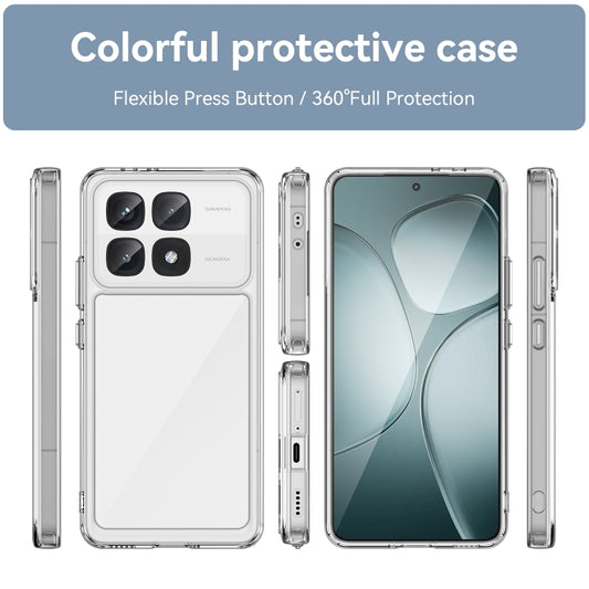 For Redmi K70 Ultra Colorful Series Acrylic Hybrid TPU Phone Case(Transparent) by buy2fix