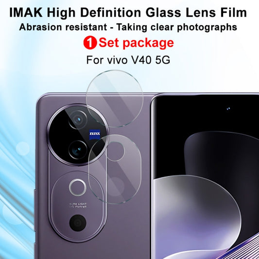 For vivo V40 / S19 Pro IMAK Rear Camera Glass Lens Film, 1 Set Package by imak