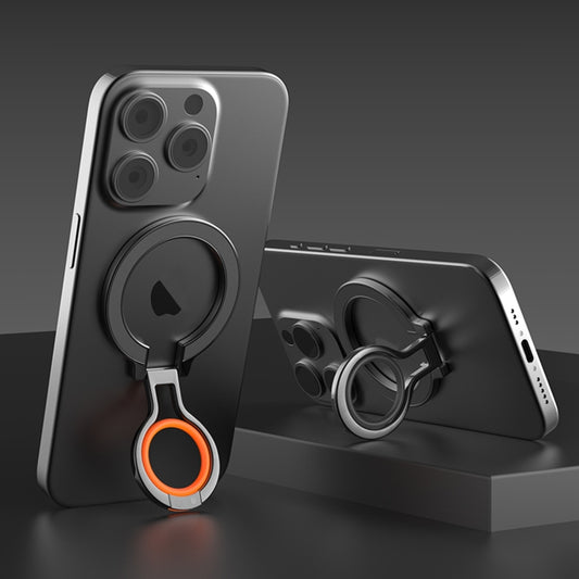 360 Rotations MagSafe Magnetic Finger Ring with Phone Holder(Black) - Ring Holder by buy2fix | Online Shopping UK | buy2fix