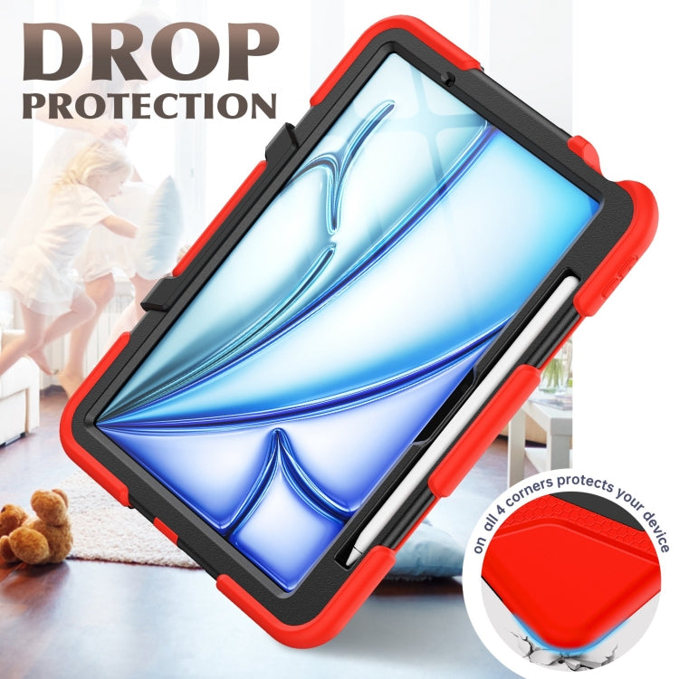 For iPad Air 11 2025 / 2024 Colorful Silicone Heavy Duty Hybrid PC Tablet Case(Red) - iPad Air 11 2025 / 2024 Cases by buy2fix | Online Shopping UK | buy2fix
