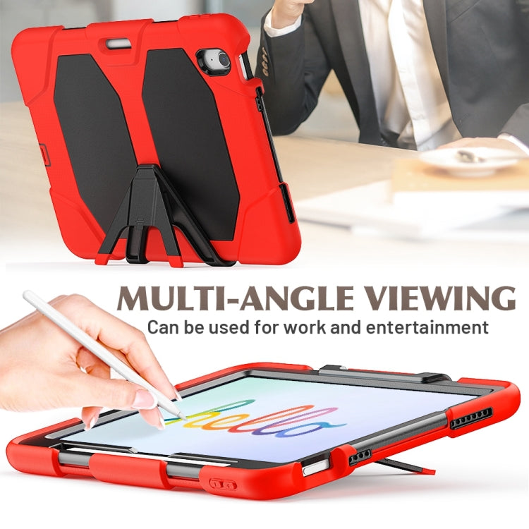 For iPad Air 11 2025 / 2024 Colorful Silicone Heavy Duty Hybrid PC Tablet Case(Red) - iPad Air 11 2025 / 2024 Cases by buy2fix | Online Shopping UK | buy2fix