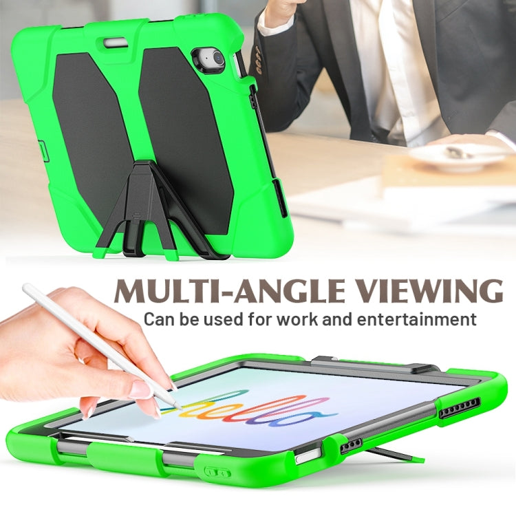 For iPad Air 11 2025 / 2024 Colorful Silicone Heavy Duty Hybrid PC Tablet Case(Green) - iPad Air 11 2025 / 2024 Cases by buy2fix | Online Shopping UK | buy2fix