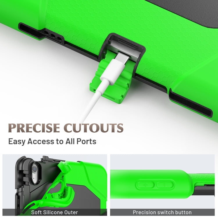 For iPad Air 11 2025 / 2024 Colorful Silicone Heavy Duty Hybrid PC Tablet Case(Green) - iPad Air 11 2025 / 2024 Cases by buy2fix | Online Shopping UK | buy2fix