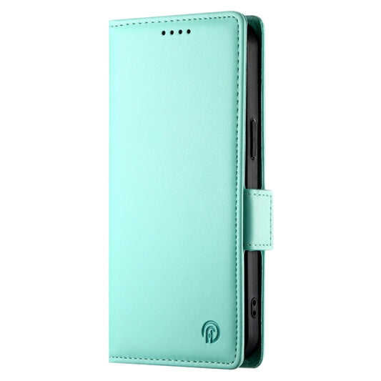 For Google Pixel 9 Side Buckle Magnetic Frosted Leather Phone Case(Mint Green) by buy2fix