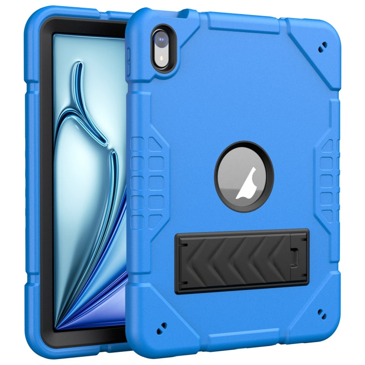 For iPad Air 11 2025 / 2024 Armor Holder Silicone Hybrid PC Tablet Case(Blue) - iPad Air 11 2025 / 2024 Cases by buy2fix | Online Shopping UK | buy2fix