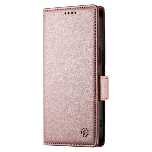 For iPhone Air Side Buckle Magnetic Frosted Leather Phone Case(Rose Gold) - iPhone Air Cases by buy2fix | Online Shopping UK | buy2fix
