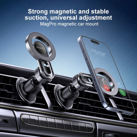 Yesido C209 MagSafe Magnetic Air Vent Car Holder(Black) by Yesido