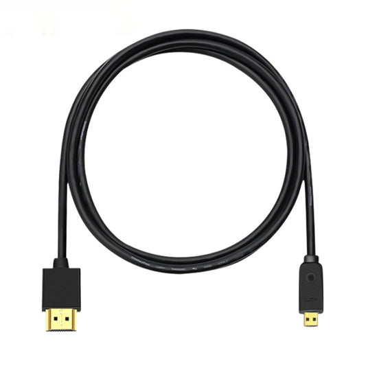 HDMI to Micro HDMI 4K UHD 18Gbps Video Connection Cable, Length:1m(Black) by buy2fix