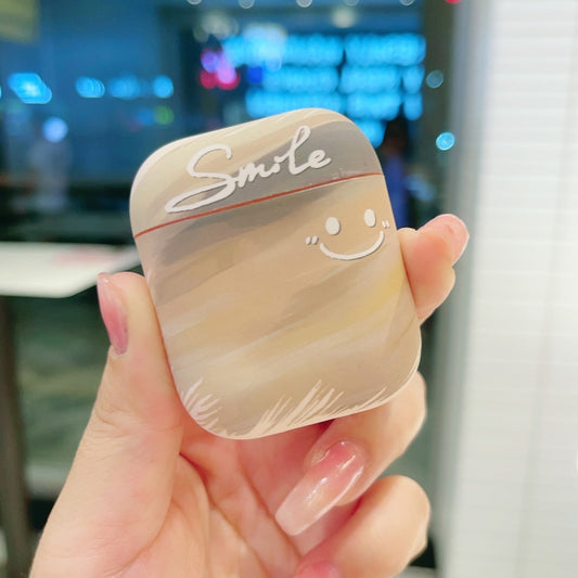 For AirPods 2 / 1 Smile Clouds Earbuds Box Frosted TPU Case(Green) by buy2fix