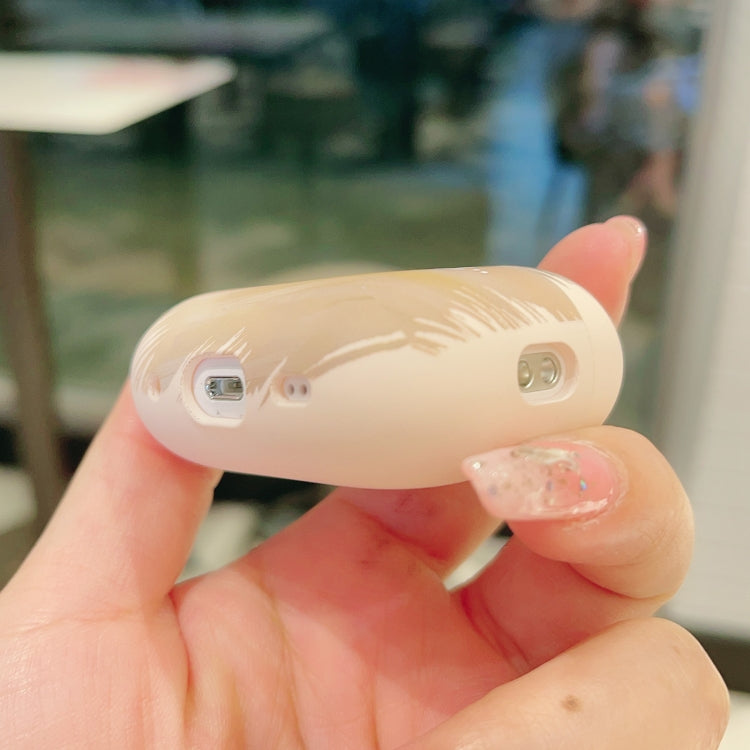 For AirPods 2 / 1 Smile Clouds Earbuds Box Frosted TPU Case(Green) by buy2fix