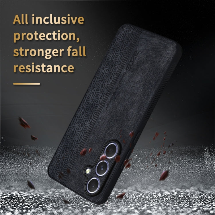For Samsung Galaxy S25 5G AZNS 3D Embossed Skin Feel Phone Case(Black) by AZNS