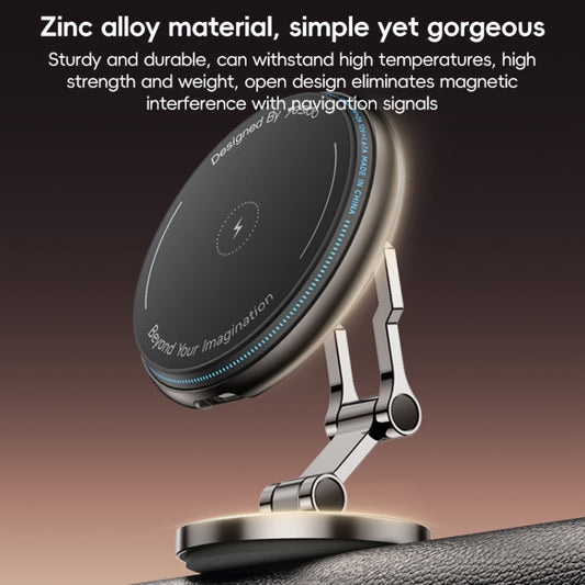 Yesido C306 15W Car Magnetic Wireless Charging Holder(Black) by Yesido