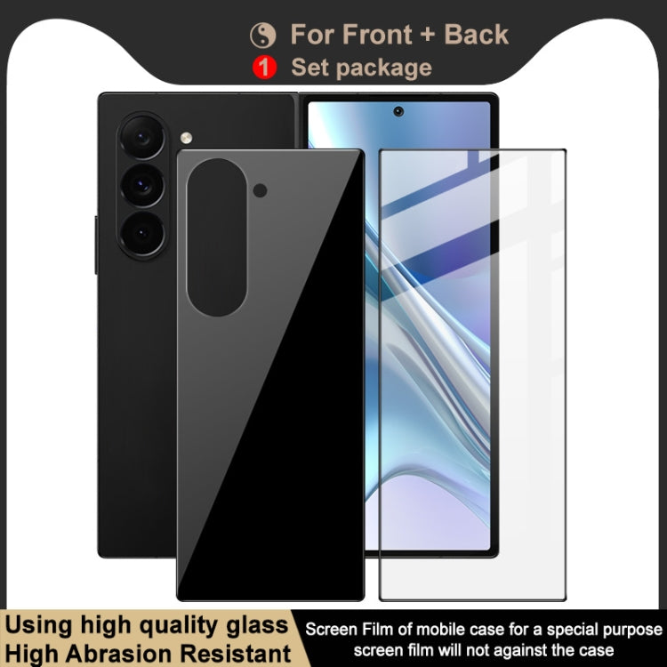 For Samsung Galaxy Z Fold6 imak Front Screen + Back Cover Tempered Glass Film, Phone Case Edition - Galaxy Tempered Glass by imak | Online Shopping UK | buy2fix