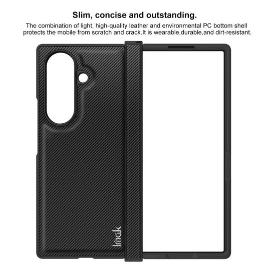 For Samsung Galaxy Z Fold7 5G imak Ruiyi Series Carbon Fiber PU + PC Phone Case - Galaxy Z Fold7 5G Cases by imak | Online Shopping UK | buy2fix