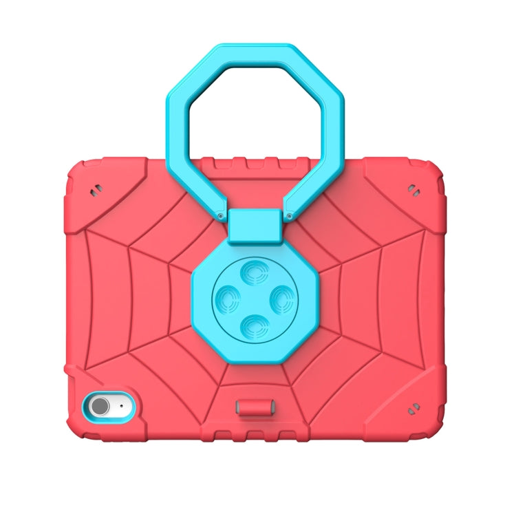 For iPad 2025 / 2022 Spider Turntable Handle Stress Relief Tablet Case(Red Blue) - iPad 2025 / 2022 Cases by buy2fix | Online Shopping UK | buy2fix