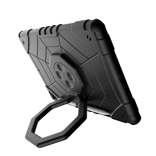 For iPad 10.2 2021 / 2020 / 2019 Spider Turntable Handle Stress Relief Tablet Case(Black) - iPad 10.2 Cases by buy2fix | Online Shopping UK | buy2fix