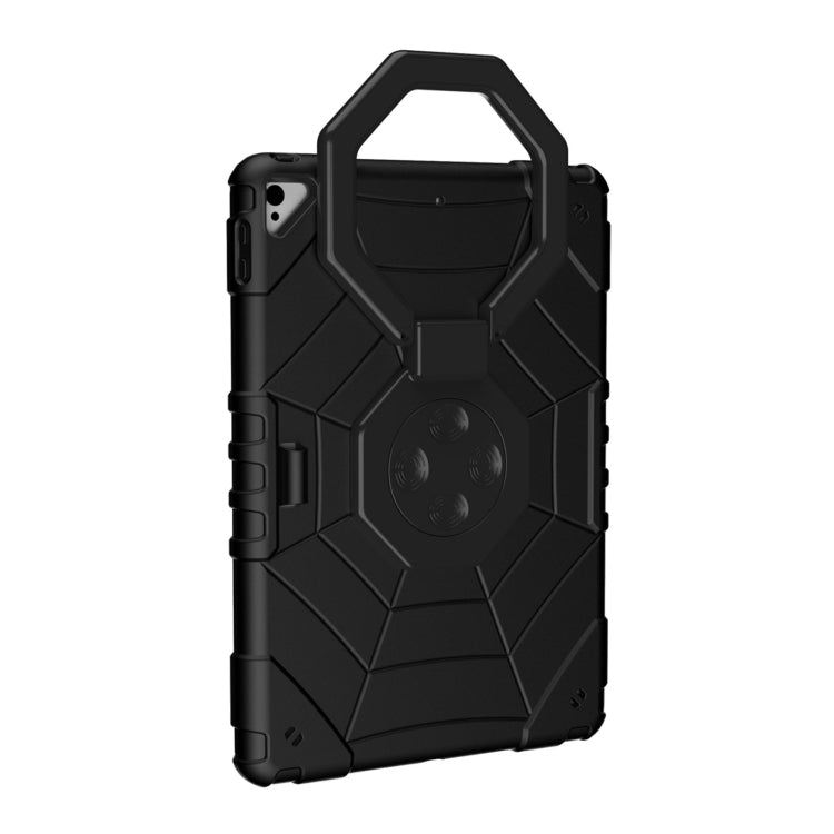 For iPad 10.2 2021 / 2020 / 2019 Spider Turntable Handle Stress Relief Tablet Case(Black) - iPad 10.2 Cases by buy2fix | Online Shopping UK | buy2fix