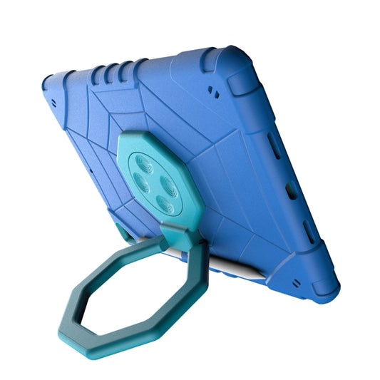 For iPad 10.2 2021 / 2020 / 2019 Spider Turntable Handle Stress Relief Tablet Case(Blue) - iPad 10.2 Cases by buy2fix | Online Shopping UK | buy2fix