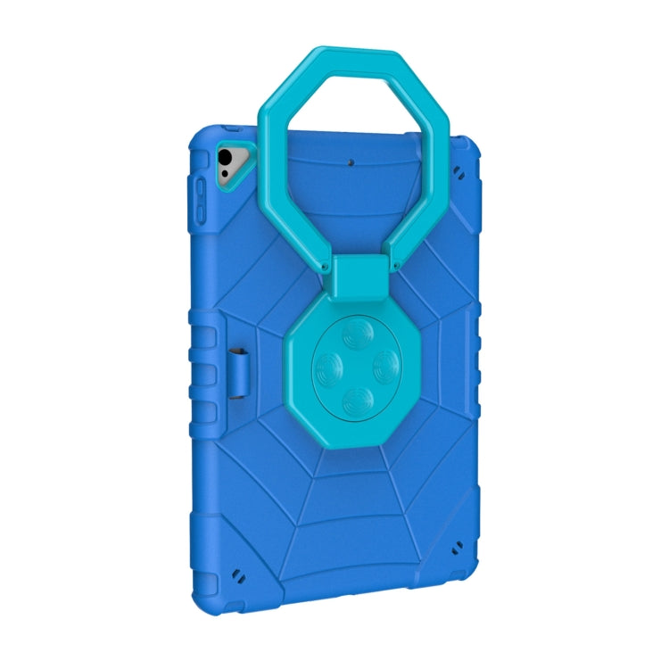 For iPad 10.2 2021 / 2020 / 2019 Spider Turntable Handle Stress Relief Tablet Case(Blue) - iPad 10.2 Cases by buy2fix | Online Shopping UK | buy2fix