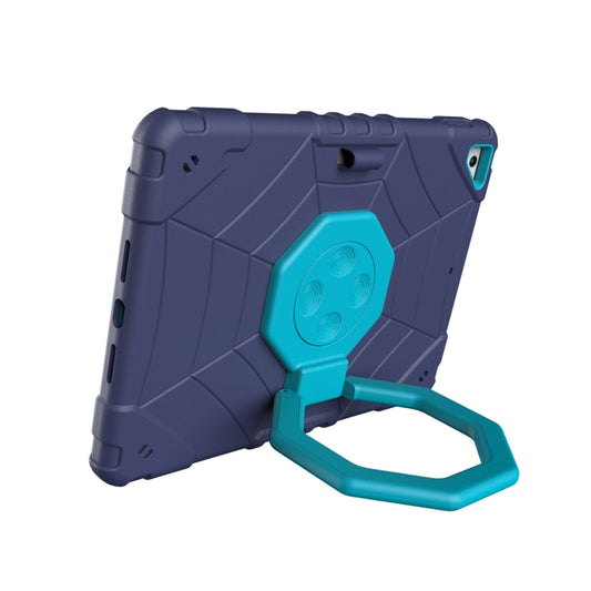For iPad 9.7 2018 / Air / Air 2 Spider Turntable Handle Stress Relief Tablet Case(Navy Blue Blue) - iPad Pro 9.7 inch Cases by buy2fix | Online Shopping UK | buy2fix