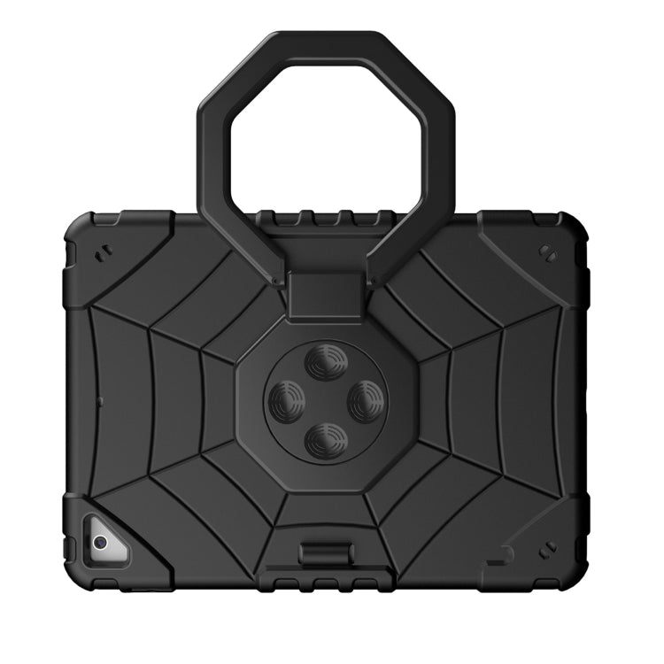 For iPad 9.7 2018 / Air / Air 2 Spider Turntable Handle Stress Relief Tablet Case(Black) - iPad Pro 9.7 inch Cases by buy2fix | Online Shopping UK | buy2fix