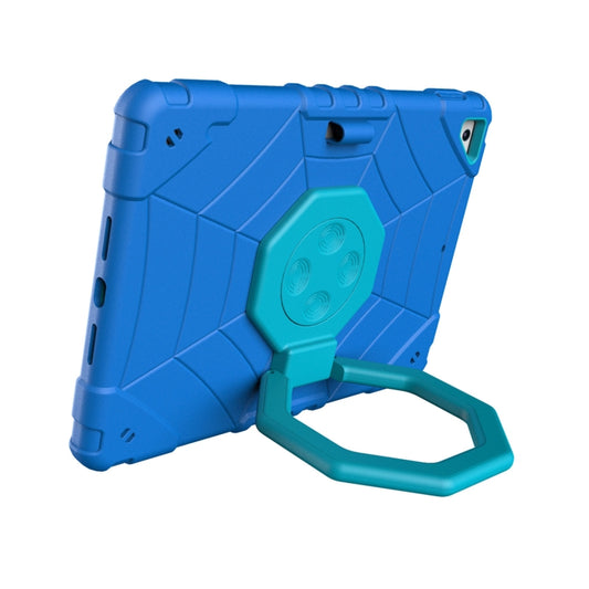 For iPad 9.7 2018 / Air / Air 2 Spider Turntable Handle Stress Relief Tablet Case(Blue) - iPad Pro 9.7 inch Cases by buy2fix | Online Shopping UK | buy2fix
