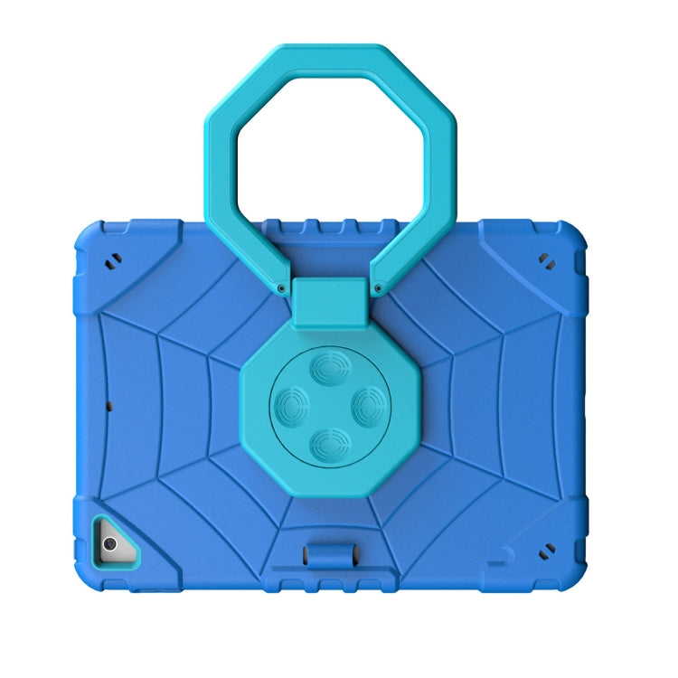 For iPad 9.7 2018 / Air / Air 2 Spider Turntable Handle Stress Relief Tablet Case(Blue) - iPad Pro 9.7 inch Cases by buy2fix | Online Shopping UK | buy2fix