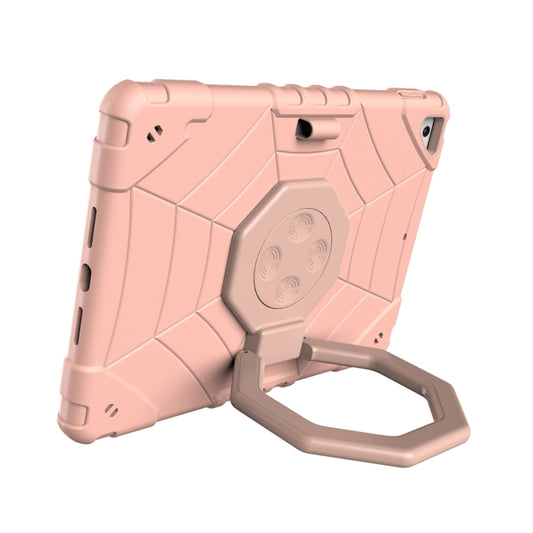 For iPad 9.7 2018 / Air / Air 2 Spider Turntable Handle Stress Relief Tablet Case(Rose Gold) - iPad Pro 9.7 inch Cases by buy2fix | Online Shopping UK | buy2fix