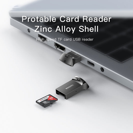 Yesido GS20 USB 2.0 to TF Card Portable Mini OTG Card Reader(Black) by Yesido