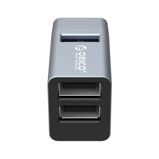 ORICO MINI-U32L 3 in 1 USB Aluminum Alloy Mini HUB Adapter(Gray) by ORICO