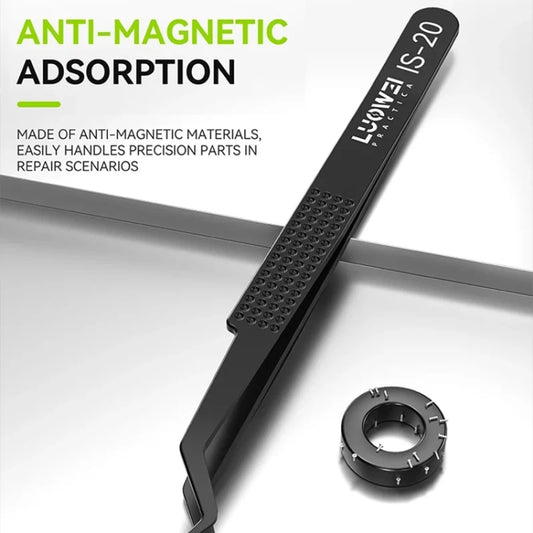 Luowei IS-20 High Precision Flying Line Tin Planting Tweezers by LUOWEI