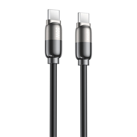 REMAX RC-C037 Capsule 1.2m 30W Type-C to Type-C PVC Fast Charging Cable(Black) - USB-C & Type-C Cable by REMAX | Online Shopping UK | buy2fix
