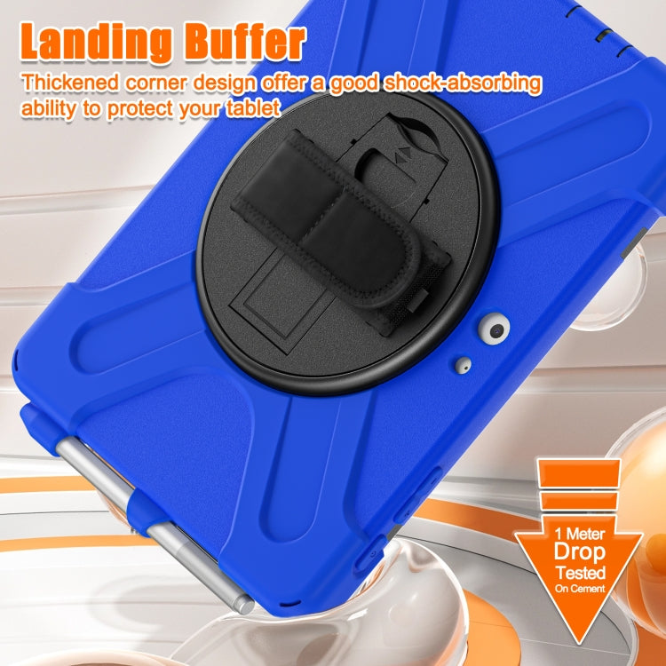 For Microsoft Surface Go 4 / 3 / 2 / 1 Shockproof Colorful Silicone + PC Protective Case with Holder & Shoulder Strap & Hand Strap & Pen Slot(Blue) - Others by buy2fix | Online Shopping UK | buy2fix