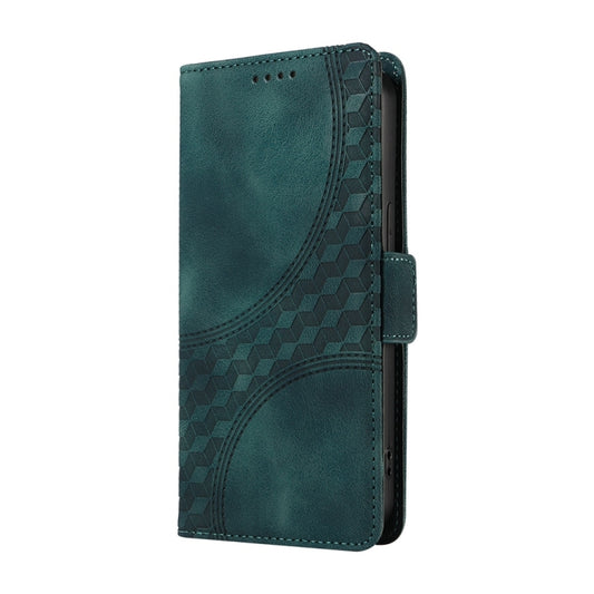 For Redmi K70 Ultra Embossed Rhombus Starry Leather Phone Case(Green) by buy2fix
