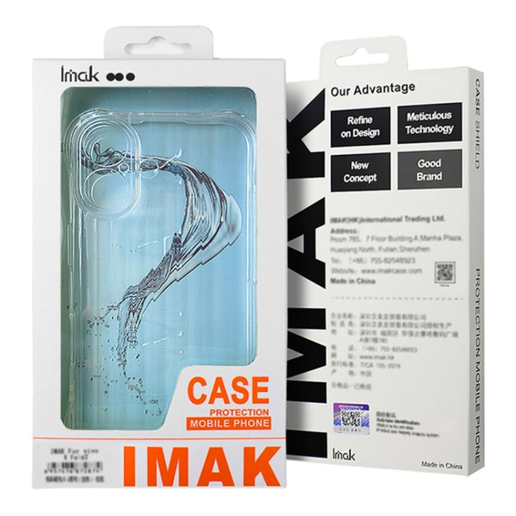For Motorola Moto G85 5G IMAK Corrugated Texture Airbag TPU Phone Case(Transparent) by imak