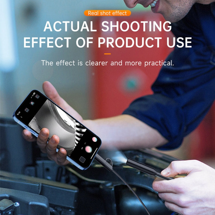 AN112 2 in 1 USB-C / Type-C + 8 Pin Interface 5.5mm HD Industry Endoscope, Length:5m Hard Tube by buy2fix