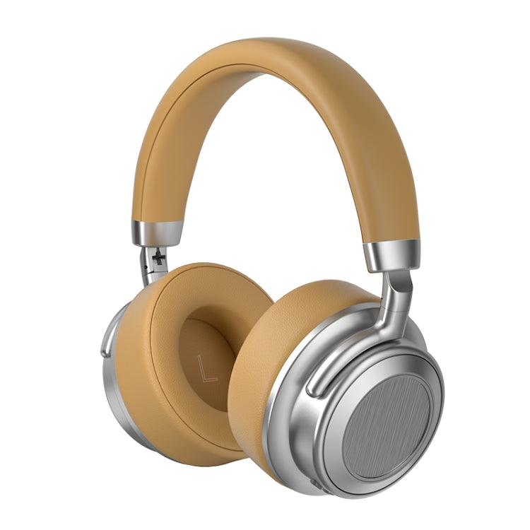 CR-9 Metal Retro Head-mounted Wireless Bluetooth Earphone(Silver Brown) - Headset & Headphone by buy2fix | Online Shopping UK | buy2fix