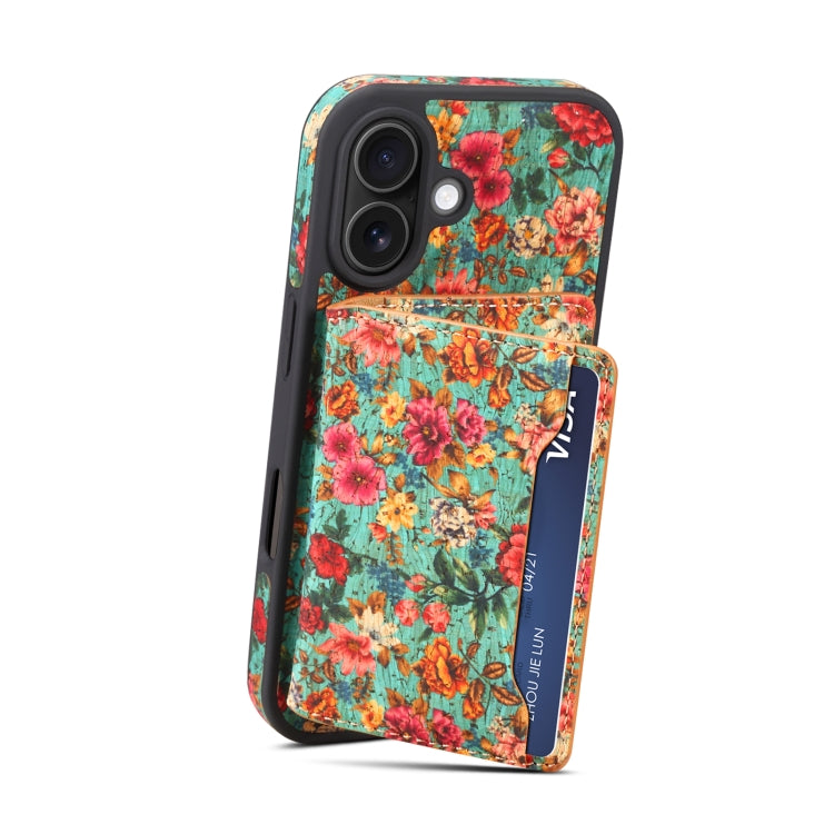 For iPhone 16 Plus MagSafe Detachable Card Slot Holder Phone Case(Blue) by buy2fix